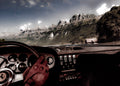 Ferrari Daytona Interieur, vor Bergkulisse, Schweiz, Fine Art Automobil-Fotografie limitierte Edition
