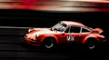 Porsche Carrera 2.8 RSR von 1973 auf der Teststrecke Leipzig, Fine Art Motorsportfotografie limitierte Edition