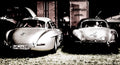 Zwei Mercedes 300SL Flügeltürer in nächtlicher Rennpause, Le Mans Classic Frankreich, Fine Art Fotografie, limitierte Edition